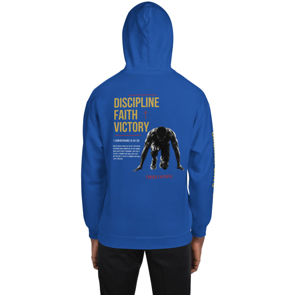 Discipline. Faith. Victory. Long Sleeve — 1 Corinthians 9:24-25